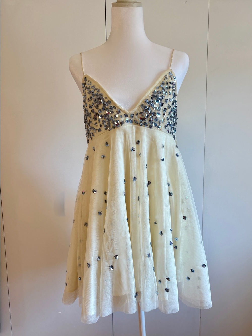 Free People Sequin Tulle Party Dress